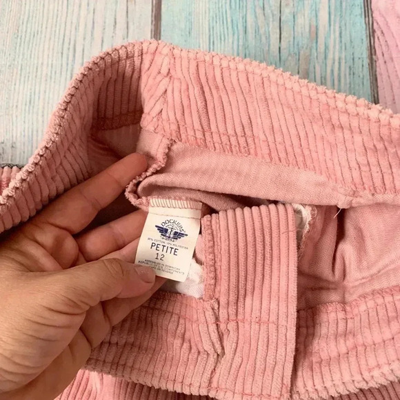 Pink corduroy Dockers high waist pants - Picture 5 of 9